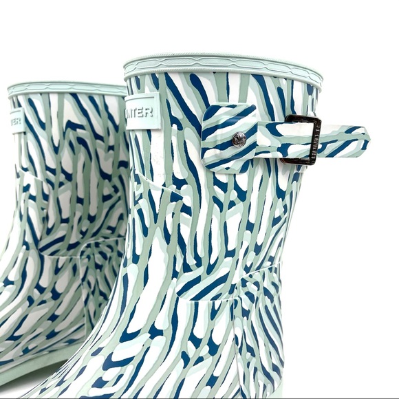 Hunter Original Coral Print Short Rain Boot - Picture 2 of 8